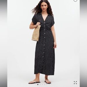 Madewell Sz 8 button-front midi dress
